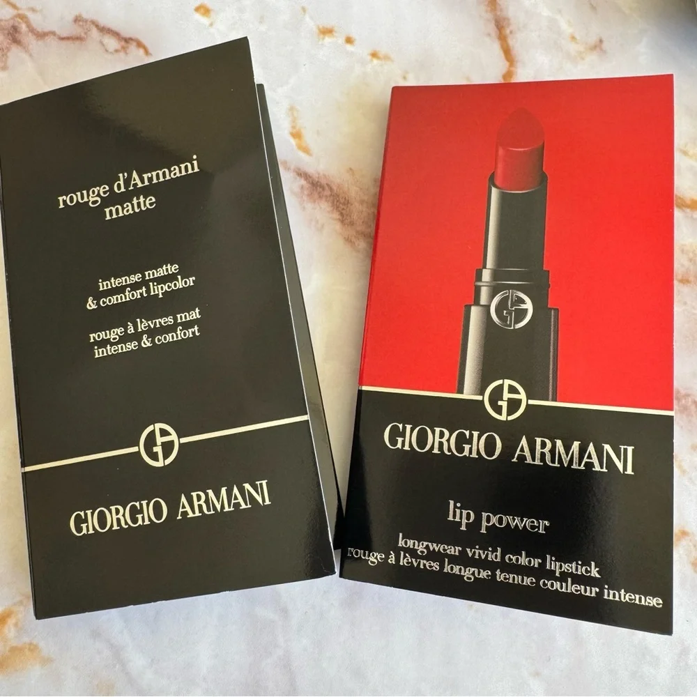 Giorgio Armani Lip Power Longwear Lipstick 400 104 504 Brush Rouge Matte 600 102
